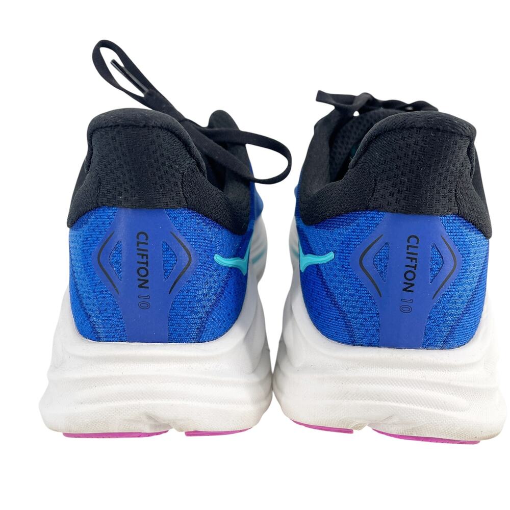 HOKA Clifton 10 Running Shoes Night Sky Ultramarine Cushioned Womens 10 Sneakers - Picture 6 of 10